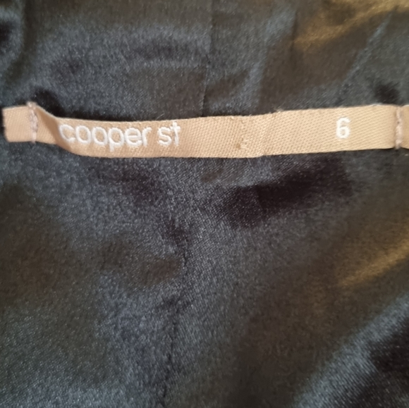 Cooper St Size 6 Black Blazer With Chain Detail Single Breasted Shawl Lapel - Picture 10 of 11